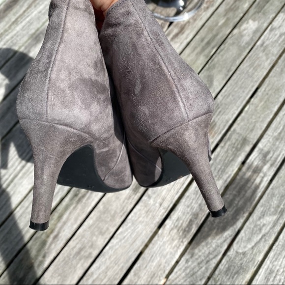 🍂 CTWLK GREY SUEDE LEATHER BOOTIES! - Picture 4 of 10